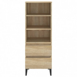 Highboard Sonoma-Eiche 40x36x110 cm Holzwerkstoff