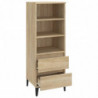 Highboard Sonoma-Eiche 40x36x110 cm Holzwerkstoff