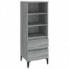 Highboard Grau Sonoma 40x36x110 cm Holzwerkstoff