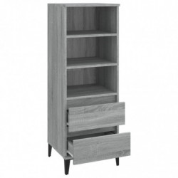 Highboard Grau Sonoma 40x36x110 cm Holzwerkstoff