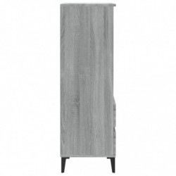 Highboard Grau Sonoma 40x36x110 cm Holzwerkstoff