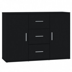 Sideboard Schwarz 91x29,5x65 cm Holzwerkstoff