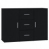 Sideboard Schwarz 91x29,5x65 cm Holzwerkstoff