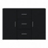 Sideboard Schwarz 91x29,5x65 cm Holzwerkstoff