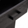 Nachttisch Schwarz 36x30x45 cm Massivholz Kiefer Recycelt