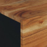 Couchtisch 80x50x40 cm Massivholz Akazie & Holzwerkstoff