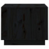 Couchtisch Schwarz 120x50x40,5 cm Massivholz Kiefer