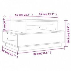 Couchtisch Honigbraun 80x55x40,5 cm Massivholz Kiefer