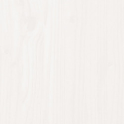 Couchtisch Weiß 80x81x36,5 cm Massivholz Kiefer