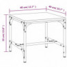 Beistelltische 2 Stk. Räuchereiche 40x40x35 cm Holzwerkstoff