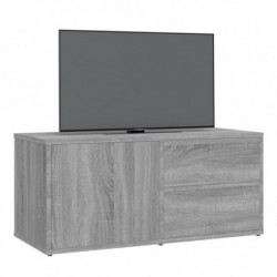 TV-Schrank Grau Sonoma 80x34x36 cm Holzwerkstoff