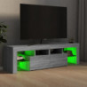 TV-Schrank mit LED-Leuchten Grau Sonoma 140x36,5x40 cm