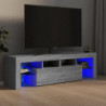 TV-Schrank mit LED-Leuchten Grau Sonoma 140x36,5x40 cm