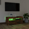 TV-Schrank mit LED-Leuchten Räuchereiche 90x35x40 cm