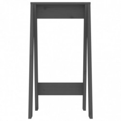 Hocker 2 Stk. Grau 40x40x75 cm Massivholz Kiefer