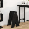 Hocker 2 Stk. Schwarz 40x40x75 cm Massivholz Kiefer