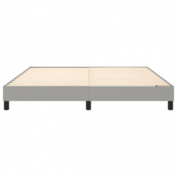 Boxspringbett Hellgrau 180x200 cm Stoff