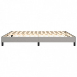 Boxspringbett Hellgrau 180x200 cm Stoff