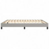 Boxspringbett Hellgrau 180x200 cm Stoff