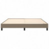 Boxspringbett Taupe 180x200 cm Stoff