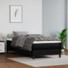 Boxspringbett Schwarz 80x200 cm Kunstleder