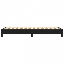 Boxspringbett Schwarz 80x200 cm Kunstleder