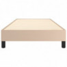 Boxspringbett Cappuccino-Braun 90x200 cm Kunstleder