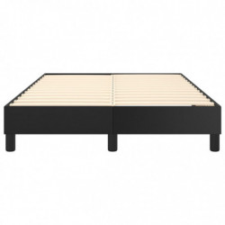 Boxspringbett Schwarz 120x200 cm Kunstleder