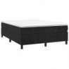 Boxspringbett Schwarz 140x190 cm Samt