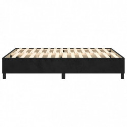 Boxspringbett Schwarz 140x190 cm Samt