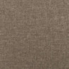 Bettgestell mit Kopfteil Taupe 100x200 cm Stoff