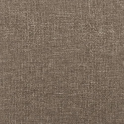 Bettgestell mit Kopfteil Taupe 180x200 cm Stoff