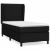 Boxspringbett mit Matratze Schwarz 80x200 cm Stoff