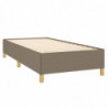 Boxspringbett mit Matratze Taupe 80x200 cm Stoff