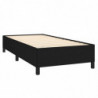 Boxspringbett mit Matratze Schwarz 90x200 cm Stoff