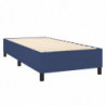 Boxspringbett mit Matratze Blau 90x190 cm Stoff