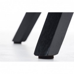 Stuhl Pegleg Stoff Square schwarz