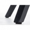 Stuhl Pegleg Stoff Square schwarz