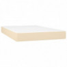 Boxspringbett mit Matratze & LED Creme 120x200 cm Stoff