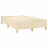 Boxspringbett mit Matratze & LED Creme 120x200 cm Stoff