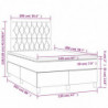 Boxspringbett mit Matratze & LED Dunkelblau 120x200 cm Samt