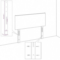 Boxspringbett mit Matratze Dunkelgrau 100x200 cm Stoff