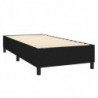 Boxspringbett mit Matratze Schwarz 90x200 cm Stoff