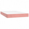 Boxspringbett mit Matratze Rosa 120x200 cm Samt