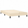 Boxspringbett mit Matratze Creme 120x200 cm Stoff