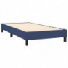 Boxspringbett mit Matratze Blau 80x200 cm Stoff