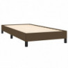 Boxspringbett mit Matratze Dunkelbraun 80x200 cm Stoff