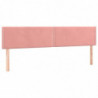 Boxspringbett mit Matratze Rosa 180x200 cm Samt