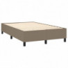 Boxspringbett mit Matratze Taupe 120x200 cm Stoff