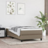 Boxspringbett mit Matratze Taupe 80x200 cm Stoff